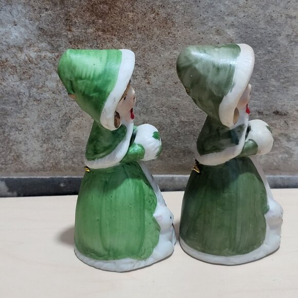 Vintage Jasco Christmas Bell Merri Bells Figurine Bisque Porcelain 1978 - Picture 5 of 10